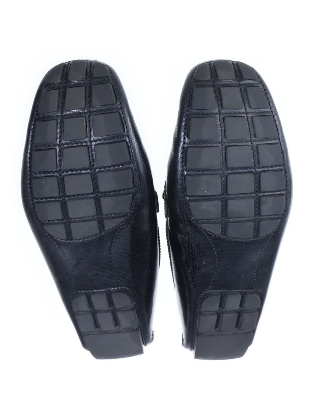Louis Vuitton LV Logo Plate Perforated Leather Low Cut Driving Shoes Loafers - Picture 5 of 6